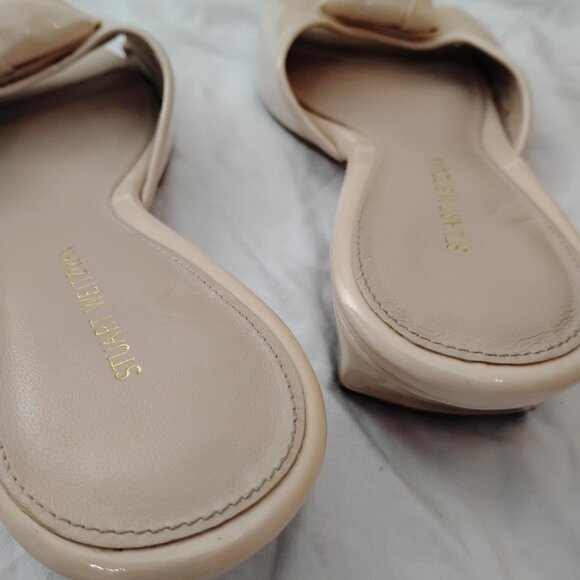 Stuart Weitzman-7- Slip on Bow Sandals - Picture 3 of 6